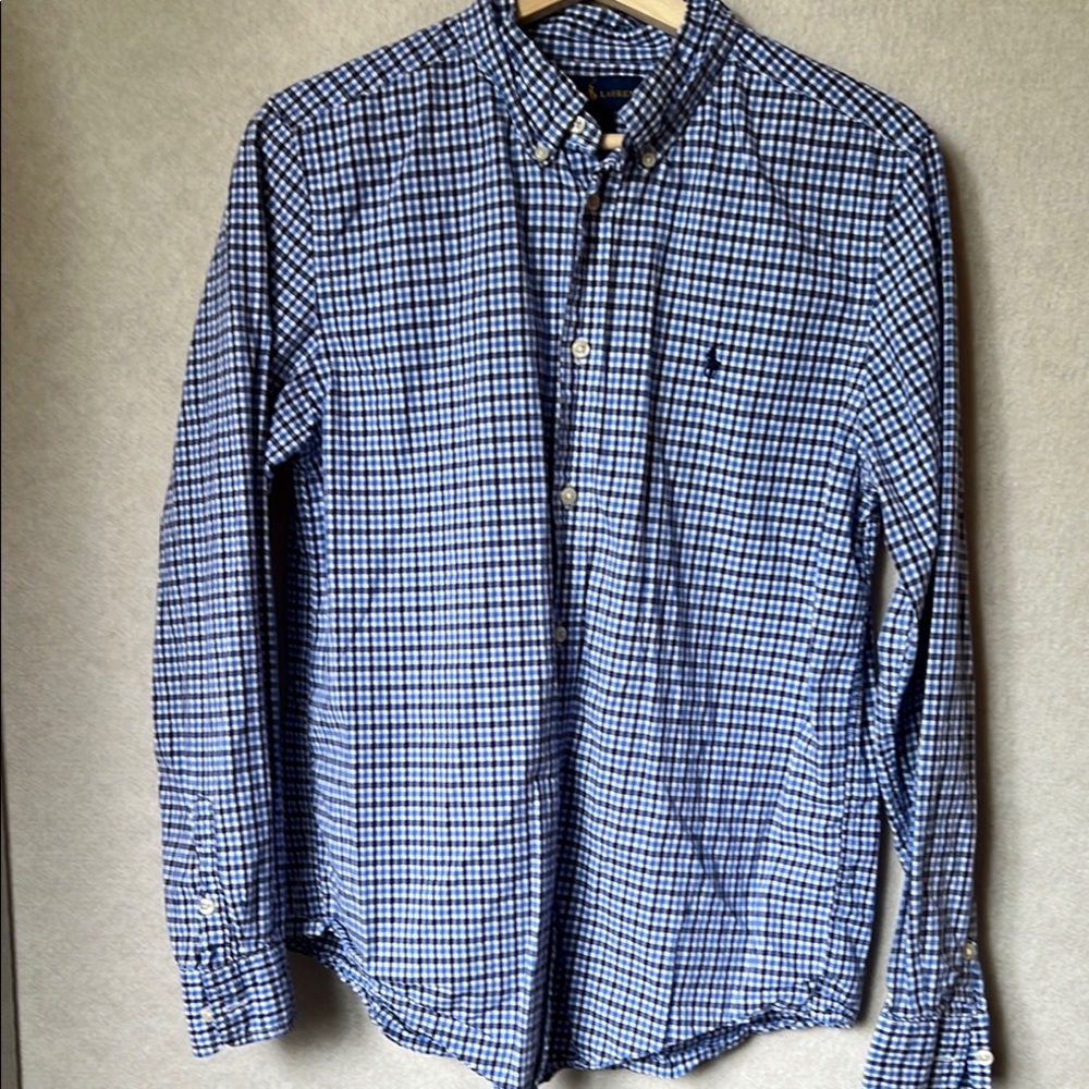Ralph Lauren Men's Blue Checkered Shirt